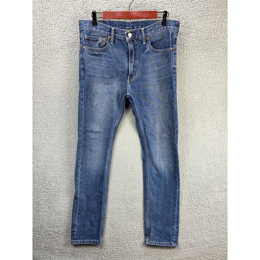 Levi's 510 Skinny Fit Jeans Mens 34x32 Medium Wash Blue Stretch Denim Pants